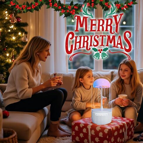 مكبر صوت بلوتوث بمصباح قنديل البحر - ضوء ليلي LED متغير اللون مع 7 أوضاع ديناميكية، صوت لاسلكي محمول للأطفال والمراهقين والبالغين - فريد من نوعه، ديكور مكتب، وإضاءة مزاجية (برتقالي) in Kuwait