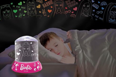 LEXiBOOK, Mattel Barbie, Night Light with Projection and Sound Effects Barbie, Pink, NLJ035BB in Saudi Arabia