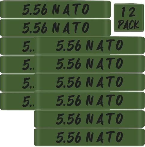 12 حزمة Magsaddle 5.56 أشرطة تحديد مجلة الناتو 5.56 عيار تحديد الحافظة الملحقات in Kuwait