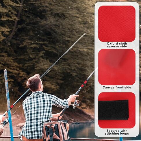 6 Pcs Lure Wrap, Fishing Hook Covers Bait Storage Lure Protector Wrap Fishing Hook Cover Protector Guard to Keep Fishermen Safe for Rod (Red) in Saudi Arabia