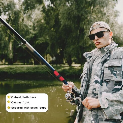 6 Pcs Lure Wrap, Fishing Hook Covers Bait Storage Lure Protector Wrap Fishing Hook Cover Protector Guard to Keep Fishermen Safe for Rod (Red) in Saudi Arabia