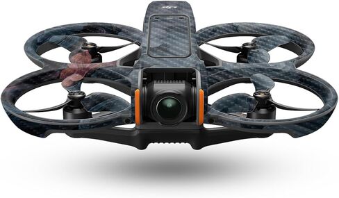 جلد الطائرة بدون طيار من ألياف الكربون متوافق مع DJI Avata 2 (2024) - Storm Cloud - غطاء لاصق واقٍ من الفينيل 3M ممتاز - سهل الاستخدام | صُنع في الولايات المتحدة الأمريكية بواسطة MightySkins in Kuwait