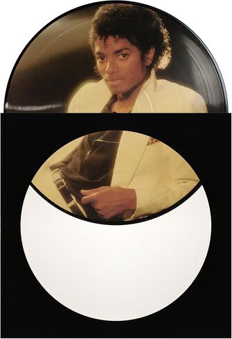 (50-Pack) 12-Inch Picture Disc Vinyl Record Jackets - Black Paperboard Sleeves with Large 10.25 Inch Center Hole - Heavyweight Display Covers for Picture Disc LPs in Saudi Arabia