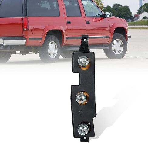 لوحات موصل الضوء الخلفي مع مجموعة لمبات لسيارة 1988-2000 Chevy/GMC C/K 1500/2500/3500 بيك اب، سوبربان، تاهو، بليزر، إسكاليد | لوحات دوائر مقابس كاملة | فليتسايد | قطعتان من المقاس المباشر in Kuwait