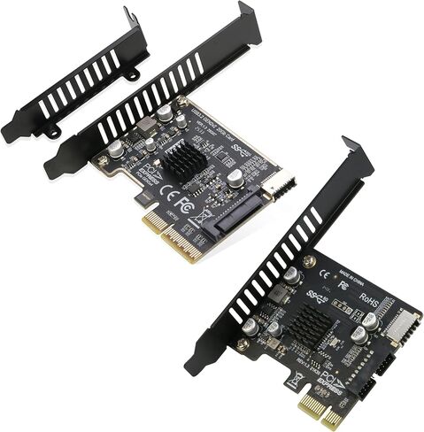 PCIe to 20Pin + Type-E Internal Card [5Gbps] + PCIe to Type-E Internal Card [20Gbps] in Saudi Arabia