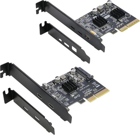 PCIe to USB C Video Expansion Card [10Gbps] + PCIe to 2xUSB C Data Expansion Card [10Gbps] in Saudi Arabia