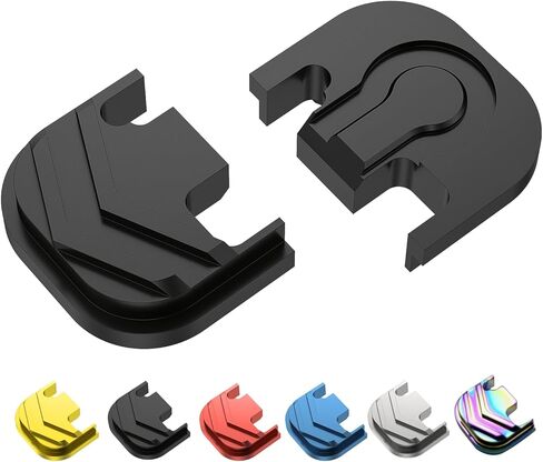 لوحة خلفية منزلق/غطاء علوي لجهاز Glock Gen 1,2,3,4 ألومنيوم (أسود) in Kuwait