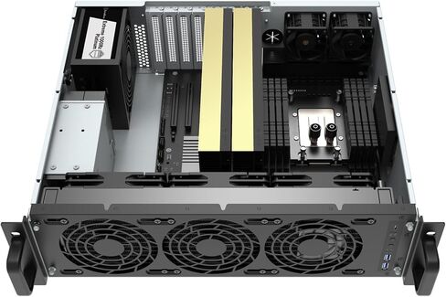 هيكل خادم مثبت على حامل من Silverstone Technology RM31-MINI 3U مع 8 فتحات توسعة ودعم مشعاع 360 مم، SST-RM31-MINI in Saudi Arabia