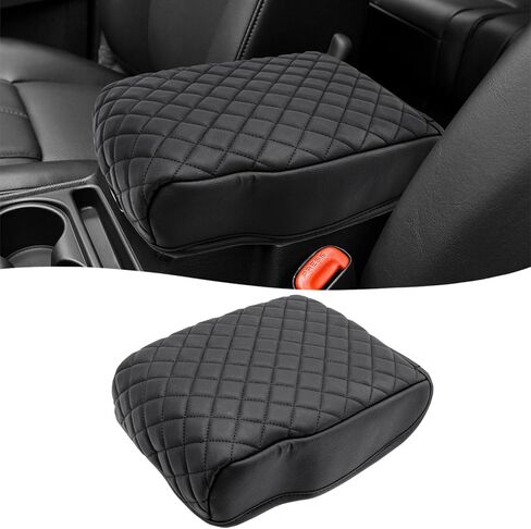 KBH Center Console Armrest Cover for Jeep Commander & Grand Cherokee 2005 2006 2007 2008 2009 2010, Customized Middle Console Protector, PU Leather, Anti-Scratch, Dark Gray in Saudi Arabia