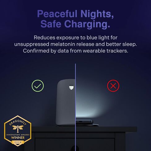 Elvy Fast Qi Wireless Charger for Cell Phones - Designed with EMF Management Technology for Enhanced Charging, Advanced Environmental Shielding, Lab Tested by Ordos Tech, 2023 (Snow White) in Saudi Arabia