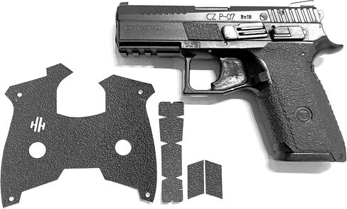 تعزيز شريط قبضة المسدس المطاطي المزخرف من Handleitgrips لـ CZ P07 in Kuwait