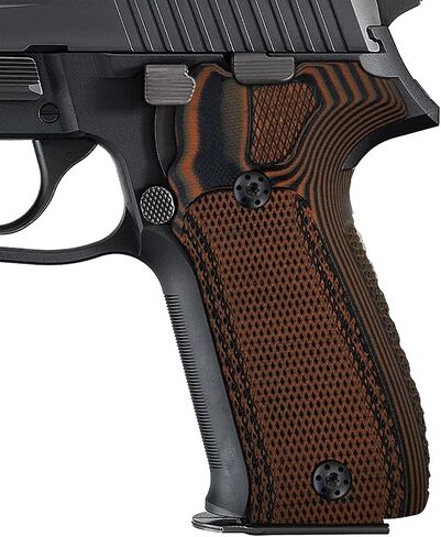 Cool Hand G10 Grips Replacement for Sig Sauer P226, Black Gun Grips Screws Included, Aggressive Checkered Texture, Thickness 7/10"，not for a Sig P229 in Saudi Arabia