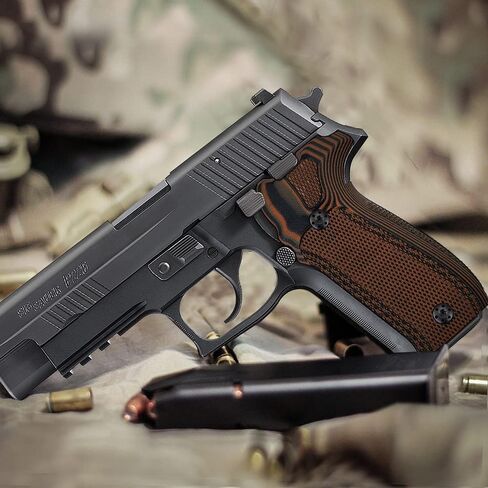 Cool Hand G10 Grips Replacement for Sig Sauer P226, Black Gun Grips Screws Included, Aggressive Checkered Texture, Thickness 7/10"，not for a Sig P229 in Saudi Arabia