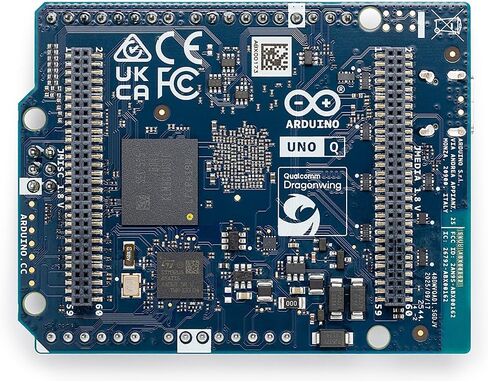Arduino UNO Q 4 جيجابايت رام [ABX00173] - لوحة هجينة، معالج Qualcomm Dragonwing QRB2210 الدقيق (MPU) وSTM32U585 Microcontroller (MCU)، رؤية AI، صوت، IoT، Robotics، Linux Debian OS، Wi-Fi 5، USB-C in Saudi Arabia