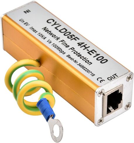 RJ45 RJ11 Adapter, Ethernet Network Surge Protector with Large Through Current Capacity for Monitoring Systems Control Signals Video Signals in Saudi Arabia