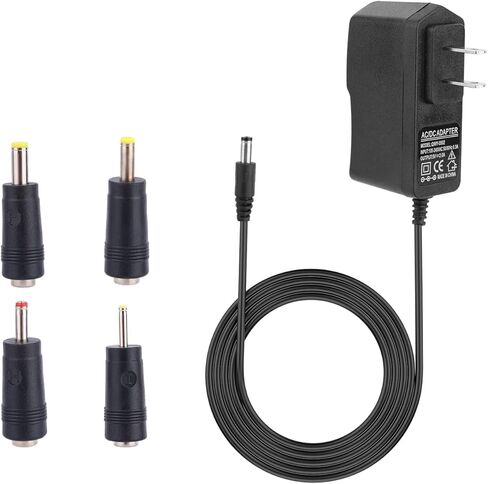 Replacement Power Cord Compatible with Victrola Record Player, for VSC-550BT Vintage 3-Speed 1.5m/5ft Cable DC 5V 1A Charger with Adapter 4 Tips in Saudi Arabia