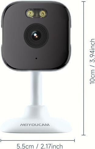 2K Indoor Security Camera with Foldable Stand, 3MP 2.4GHz WiFi Camera with AI Motion Detection, Infrared Night Vision, Adjustable 90° Stand, Cloud or Local Storage for Home Security, Pet Monitoring in Saudi Arabia