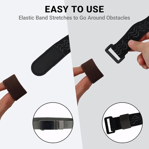 12 Pcs Belt Loop Keeper, Elastic Strap Keepers for Belts & Backpacks, Convenient Retrofit Belt Loops for Securing 1.5-2" Wide Straps, 6 Colors in Saudi Arabia