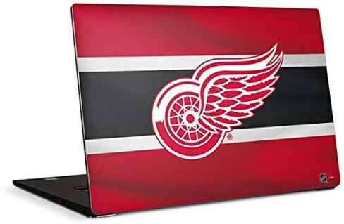 غلاف كمبيوتر محمول من Skinit متوافق مع Dell XPS 15in (2017) - تصميم NHL Detroit Red Wings Jersey المرخص رسميًا in Kuwait
