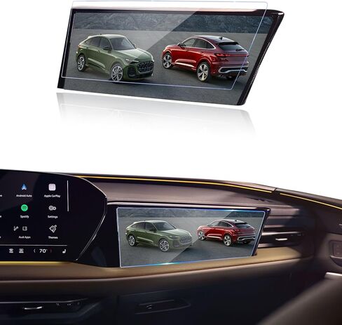 لـ 2025 2026 Audi Q5 واقي شاشة الركاب 10.9 بوصة لـ 2026 2025 Q5/Q5 Sportback/SQ5/SQ5 Sportback [Prestige اختياري] ملحقات الركاب، زجاج مقسى 9H in Kuwait