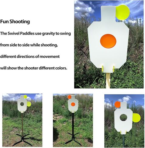Highwild AR500 Steel Hostage Target 12" x 20" x 1/2" Armored Steel Bullseye Reactive IDPA Shooting Target with 2X4 T-Post Bracket in Saudi Arabia