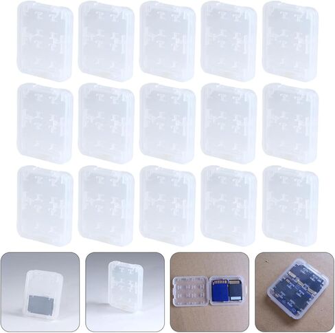 20 Pcs Memory Card Case and Flash Card Holder with 8 Slots for Photographers and Travelers Compact Dustproof Organizer in Saudi Arabia