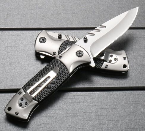 سكين SA83 بمساعدة الزنبرك، سكين مساعد للفتح مقاس 3.54 بوصة، سكاكين جيب قابلة للطي للرجال، قفل ومشبك بطانة السلامة، مشبك جيب للرجال والنساء، أداة متعددة الوظائف مع مشبك، سكين حاد للتخييم والصيد EDC in Kuwait