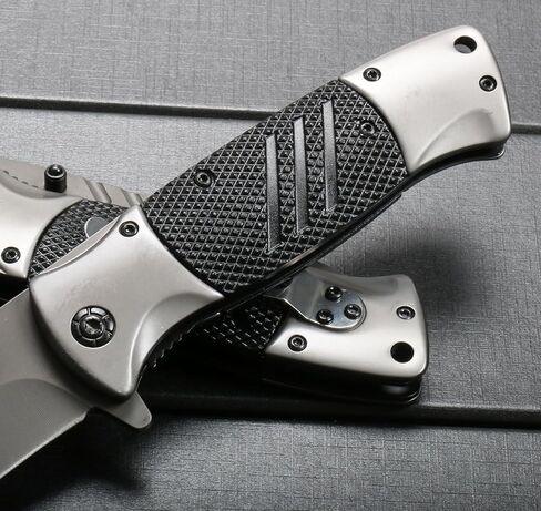 سكين SA83 بمساعدة الزنبرك، سكين مساعد للفتح مقاس 3.54 بوصة، سكاكين جيب قابلة للطي للرجال، قفل ومشبك بطانة السلامة، مشبك جيب للرجال والنساء، أداة متعددة الوظائف مع مشبك، سكين حاد للتخييم والصيد EDC in Kuwait