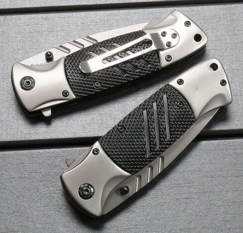 سكين SA83 بمساعدة الزنبرك، سكين مساعد للفتح مقاس 3.54 بوصة، سكاكين جيب قابلة للطي للرجال، قفل ومشبك بطانة السلامة، مشبك جيب للرجال والنساء، أداة متعددة الوظائف مع مشبك، سكين حاد للتخييم والصيد EDC in Kuwait