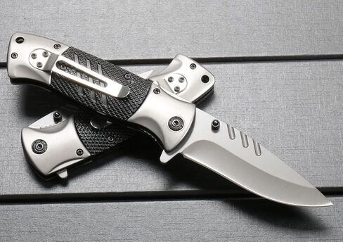 سكين SA83 بمساعدة الزنبرك، سكين مساعد للفتح مقاس 3.54 بوصة، سكاكين جيب قابلة للطي للرجال، قفل ومشبك بطانة السلامة، مشبك جيب للرجال والنساء، أداة متعددة الوظائف مع مشبك، سكين حاد للتخييم والصيد EDC in Kuwait