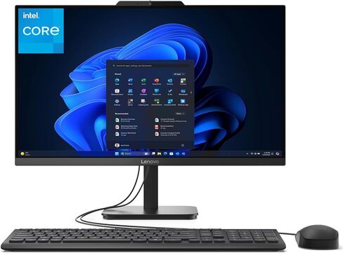 Lenovo 24 All-in-One Desktop Computer for Home Office, 16GB DDR4 RAM, 512GB PCIe SSD, Intel Processor, 23.8" FHD AIO, WiFi 6, BT 5.2, RJ-45, HDMI, KB and Mouse, Windows 11 Home (Renewed) in Saudi Arabia