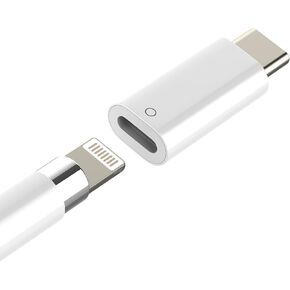 Lightning Female to USB C Male for Apple Pencil الجيل الأول محول لجهاز iPad 10th TypeC كابل شحن Dongle iPencil شاحن موصل بلوتوث لـ Apple MFi معتمد لملحقات قلم iPhone in Kuwait