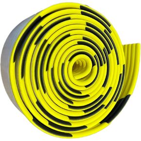 واقي جدار المرآب 196.9 بوصة/5 متر، واقي حافة إسفنجي عالي الوضوح باللون الأصفر والأسود لباب السيارة، ذاتية اللصق بسمك 0.39 بوصة، أثاث منزلي لمستودع مواقف السيارات (عرض 7.9 بوصة/20 سم) in Kuwait