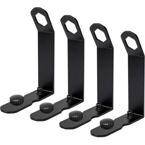 توقف التحميل لقضبان T-Slot Cross 4 عبوات، استبدال من الفولاذ المقاوم للصدأ مع مشابك قفل آمنة - متوافقة مع رفوف السقف لقوارب الكاياك والزورق والسلالم والتزلج ولوح ركوب الأمواج ولوح التجديف ولوح التزلج على الجليد in Kuwait