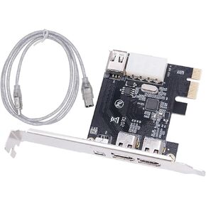 PCIE 1X 1394 يلتقط الفيديو بطاقة محول 6 دبوس 4 ميناء محولات ملحقات الكمبيوتر المكتبي لأجهزة الكمبيوتر المكتبية البث والعتاد in Kuwait