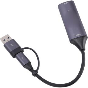 بطاقة التقاط فيديو 4K 30 هرتز، واجهة وسائط متعددة عالية الدقة إلى بطاقة التقاط فيديو USB 3.0 من النوع C، مسافة نقل تصل إلى 15 مترًا، لتسجيل الألعاب المباشرة in Kuwait