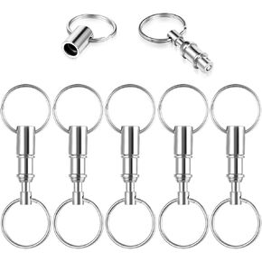 cobee 6 حزمة سلسلة المفاتيح سريعة الإصدار قابلة للفصل، حلقات مفاتيح مزدوجة قابلة للسحب، حلقات مفاتيح مزدوجة منفصلة، ​​سلاسل مفاتيح منفصلة قابلة للفصل، حلقة مفاتيح مزدوجة، ملحقات حلقة مفاتيح للرجال والنساء in Kuwait