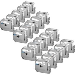 M-K231 Label Tape Compatible with Brother M Tape P Touch 12mm 0.47 White, M-K231s MK231 M231 for Brother PT-M95 PT-70BM PT-90 PT-85 PT65 45 P-Touch Label Maker Refills 0.47''*26.2' in Kuwait
