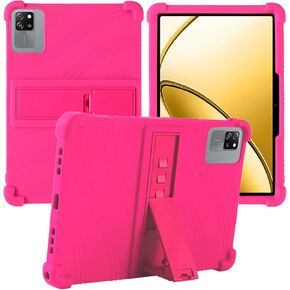 for Blackview Tab 60 pro Tablets Case 10 inch,BOVUGAC Soft Silicone Adjustable Stand Shockproof Kids Friendly for Blackview Tab 60 pro Tablets(Rosered) in Kuwait