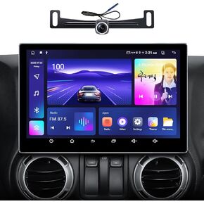 ترقية ستيريو راديو السيارة 11.5 بوصة (4G+64G) لسيارة Jeep Wrangler JK 2007-2018 Dodge Grand Caravan 2011-2020 Dodge Ram 2009-2012 مع نظام الملاحة اللاسلكي CarPlay Android Auto GPS in Kuwait