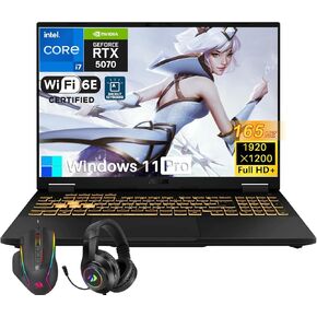 ASUS TUF F16 Gaming Laptop 2026, Intel Core i7-14650HX Processor (16-Core, Up to 5.2GHz), NVIDIA GeForce RTX 5070, 64 GB DDR5 RAM, 4 TB Gen4 SSD, 16" FHD+ Display, RGB Backlit KB, Wi-Fi 6E, Win 11 Pro in Kuwait