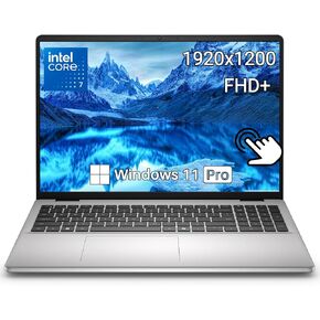 كمبيوتر محمول Dell 16 DC16251 يعمل باللمس، معالج Intel Core 7 150U (حتى 5.4 جيجا هرتز)، شاشة 16 بوصة FHD+ 300 Nits، 32 جيجا DDR5، 1 تيرابايت SSD، لوحة مفاتيح بإضاءة خلفية، قارئ بصمات الأصابع، Copilot AI، Windows 11 Pro in Kuwait