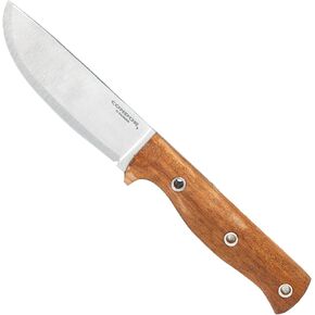 Condor Tool & Knife Swamp Romper | Camping Fixed Blade Knife | 1075 High Carbon Steel | Walnut Handle | Hand Crafted Welted Leather Sheath | Bush Crafting Knives | 4.5in Blade | 5.6oz in Saudi Arabia