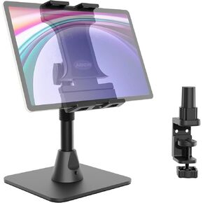 ARKON Mounts Slim-Grip Ultra Pro POS Tablet Stand | Heavy-Duty Countertop Tablet Holder with Weighted Base & Clamp | Adjustable, Stable Retail & Restaurant Setup for iPad, Samsung, Surface & More in Saudi Arabia