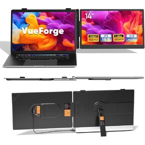 Laptop Screen Extender, 14" FHD 1080P Dual Screen Monitor for Laptops Ultra-Light Portable Monitor with USB-C/HDMI, Plug & Play for Windows/Mac/Chrome/Linux/Android/Switch/PS5 in Saudi Arabia