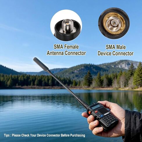 Gooseneck CS Tactical Antenna VHF UHF 136-174Mhz 400-520Mhz SMA Female Antenna for Wouxun KG-659 KG-669 KG-679 KG-689 Baofeng BF-F8HP UV-5R UV-82 BF-888S HYT TC-268 TC-268S in Kuwait