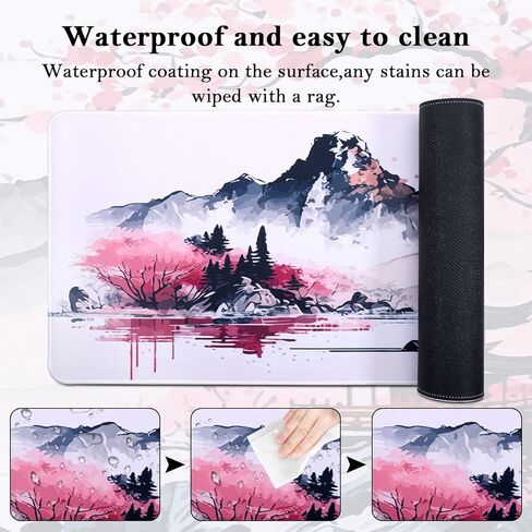 لوحة ماوس غير قابلة للانزلاق، قاعدة ماوس ممتدة 80 × 30 سم، لوحة ماوس للألعاب مقاومة للماء، قاعدة ماوس مع قاعدة مطاطية، وسادات ماوس للكمبيوتر المحمول للمكتب والمنزل (01- لوحة ماوس بلوم) in Kuwait