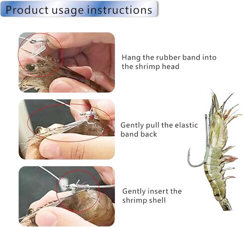 45pcs high-Carbon Steel Luminous Live Shrimp Hooks, say Goodbye to The Trouble of not Having Enough Hooks When Fishing, Suitable for Family and Group Fishing in Saudi Arabia