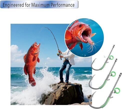 45pcs high-Carbon Steel Luminous Live Shrimp Hooks, say Goodbye to The Trouble of not Having Enough Hooks When Fishing, Suitable for Family and Group Fishing in Saudi Arabia