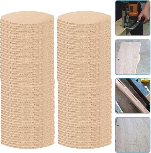 100pcs Wood Joining Biscuits, #20#10#0 Wood Board Docking Tool for Woodworking, Joinery, Furniture Framing and DIY Craft (20#) in Saudi Arabia